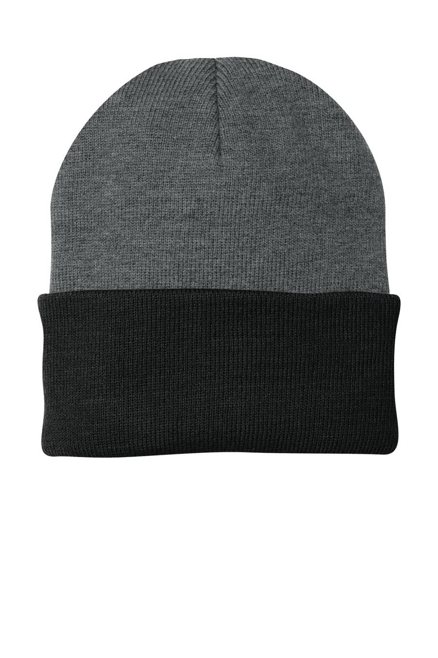 Port Authority® Knit Cap — Athletic Oxford Black