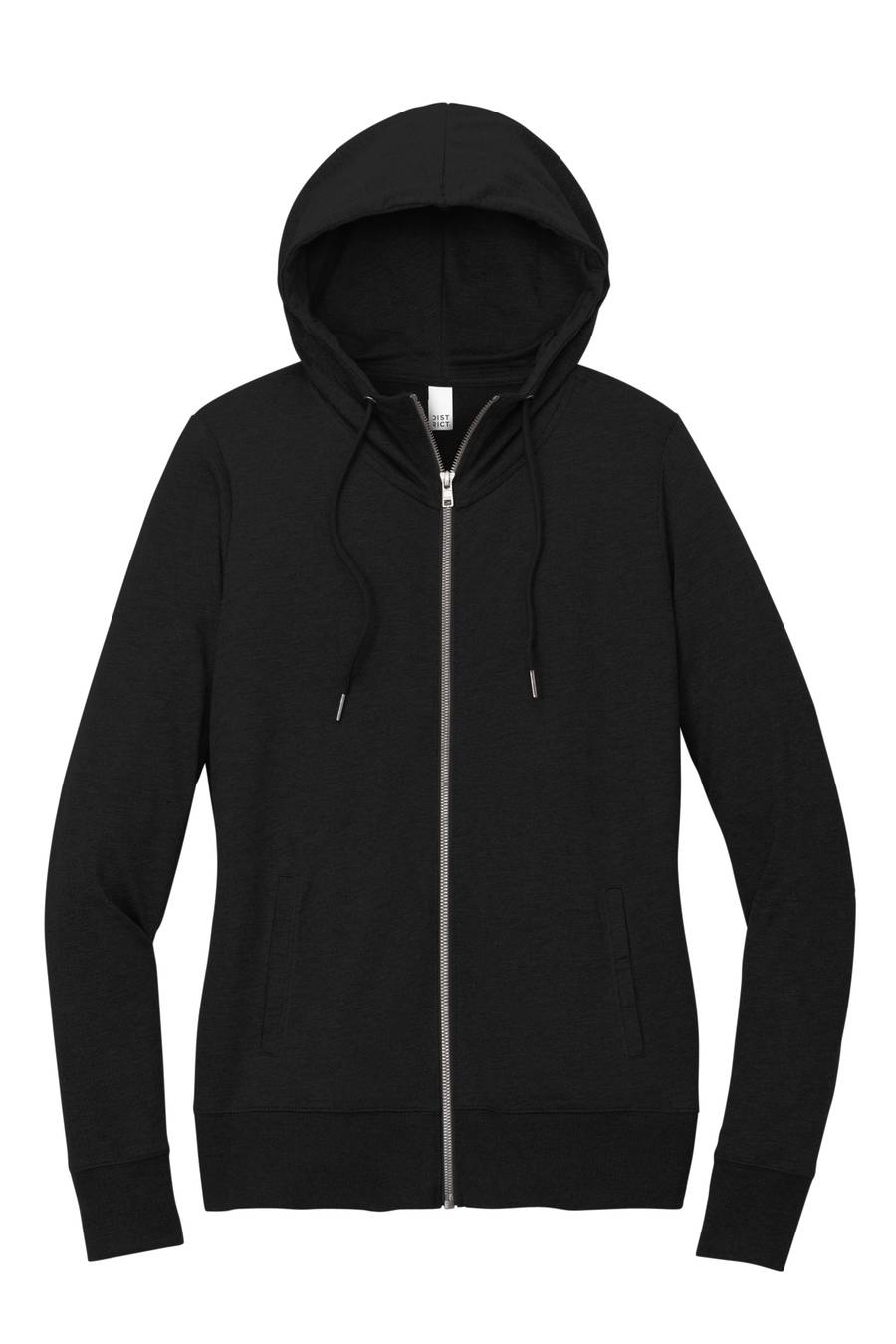 District® Women’s Featherweight French Terry™ Full-Zip Hoodie — Black