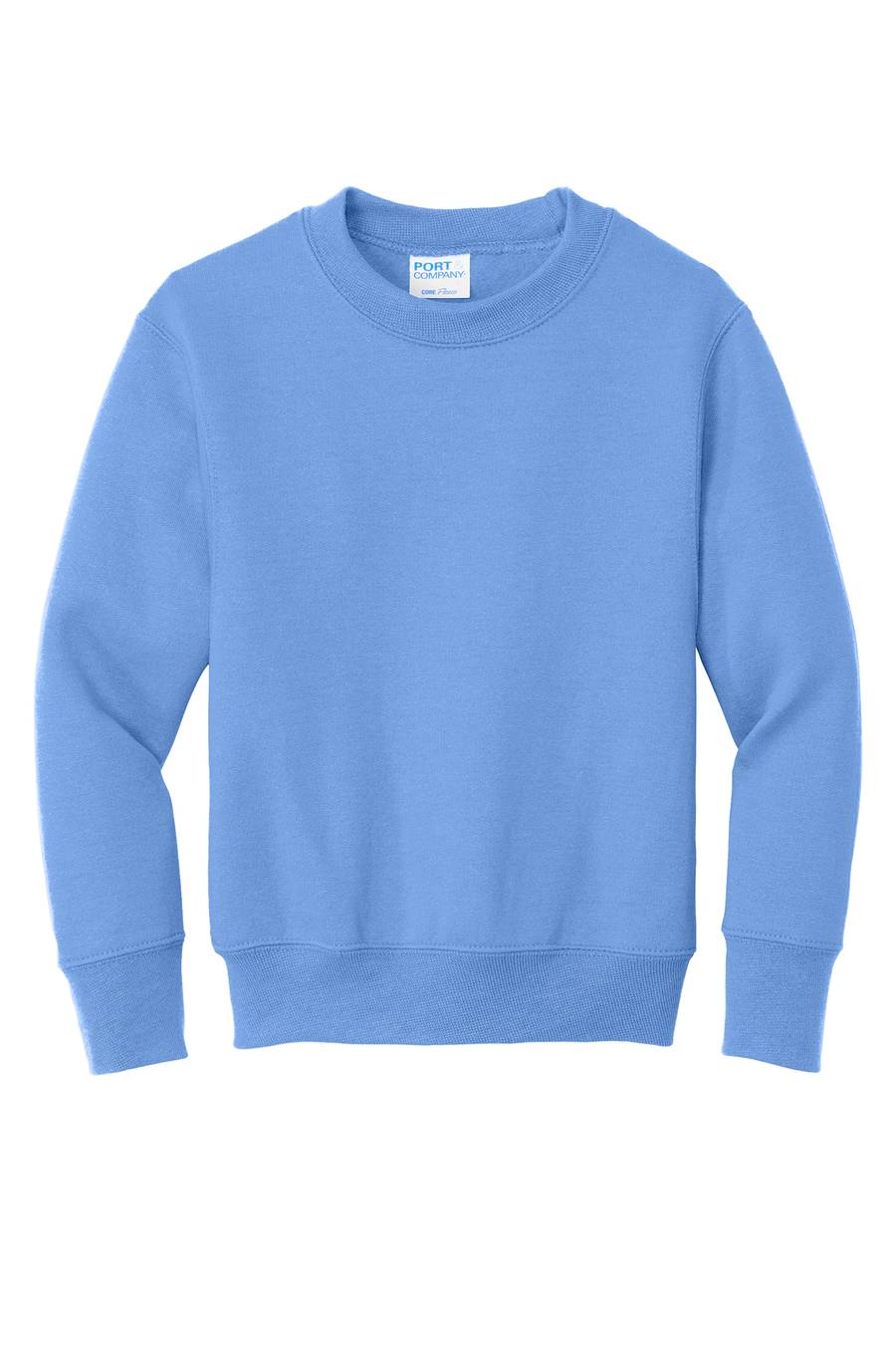 Port & Co® Youth Core Fleece Crewneck Sweatshirt — Carolina Blue
